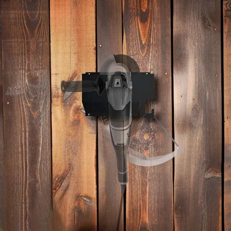 Держатель для угловых шлифмашинок до 230мм, настенный, с крючками, черный REXANT - Фото 2