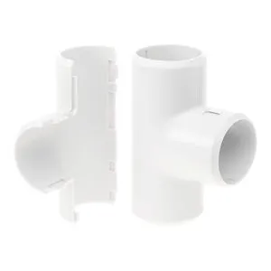 Тройник разборный белый d20 мм (50шт/600шт уп/кор) Промрукав