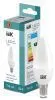 Лампа светодиодная "Свеча-C37" 7 Вт 600lm 4000K E14 IEK (ЭФ) LL-I-C37-7-230-40-E14
