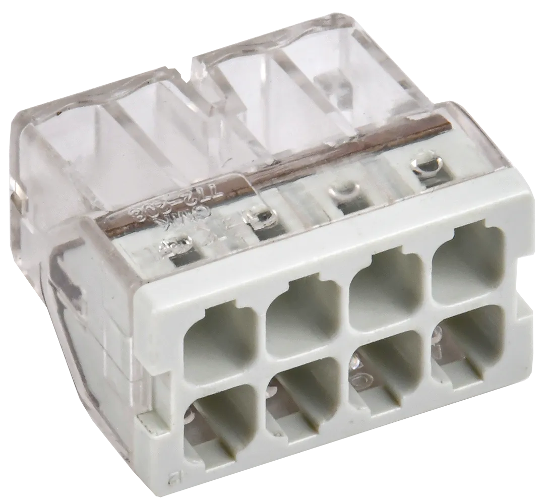 Строительно-монтажная клемма СМК 772-208 компактная (4шт/упак) IEK