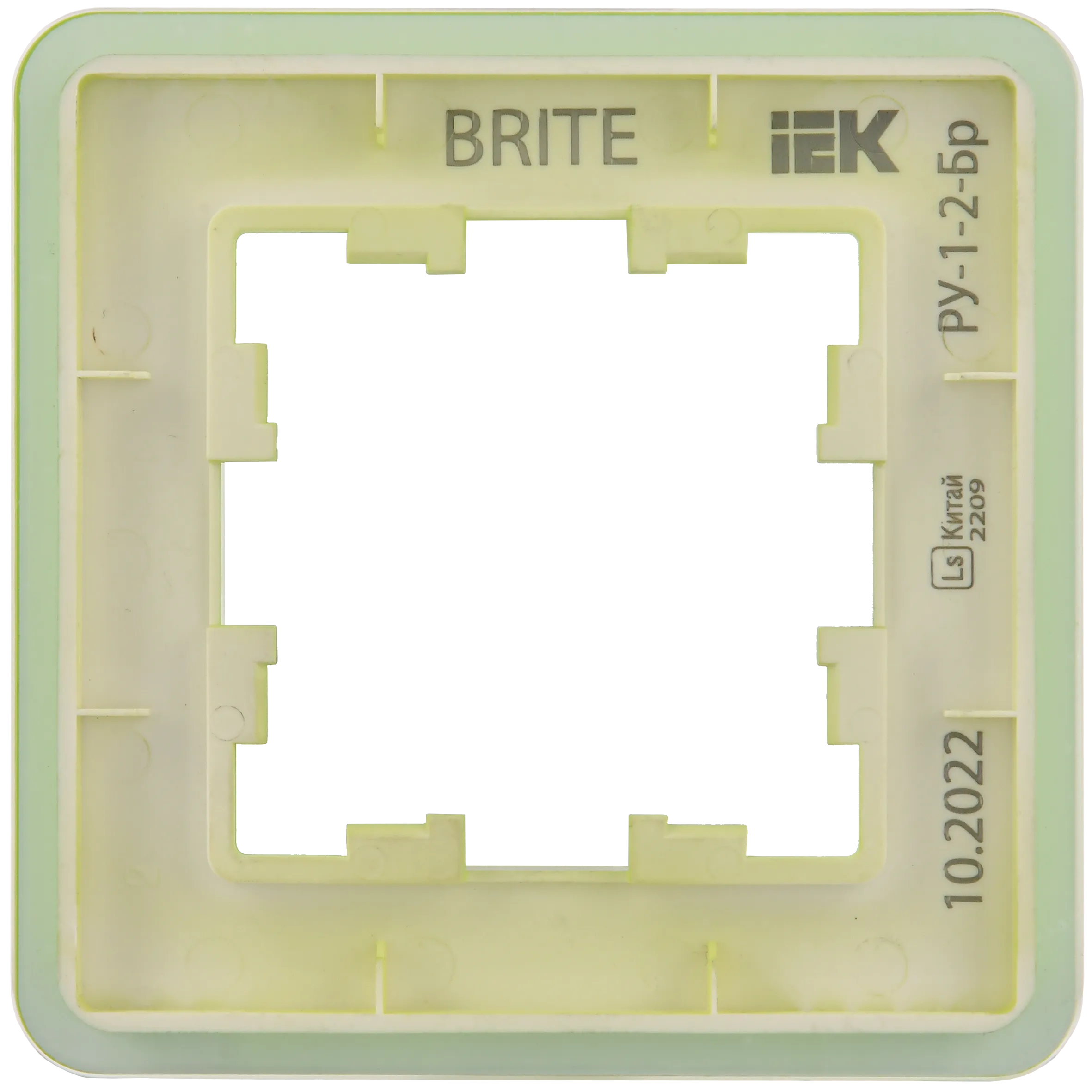 BRITE Рамка 1-местная РУ-1-2-Бр стекло эко грин RE IEK - Фото 5