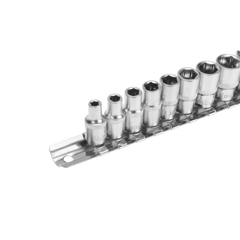 Набор торцевых головок 1/4, шестигранные, CrV, 10 шт., 4-13мм REXANT - Фото 5