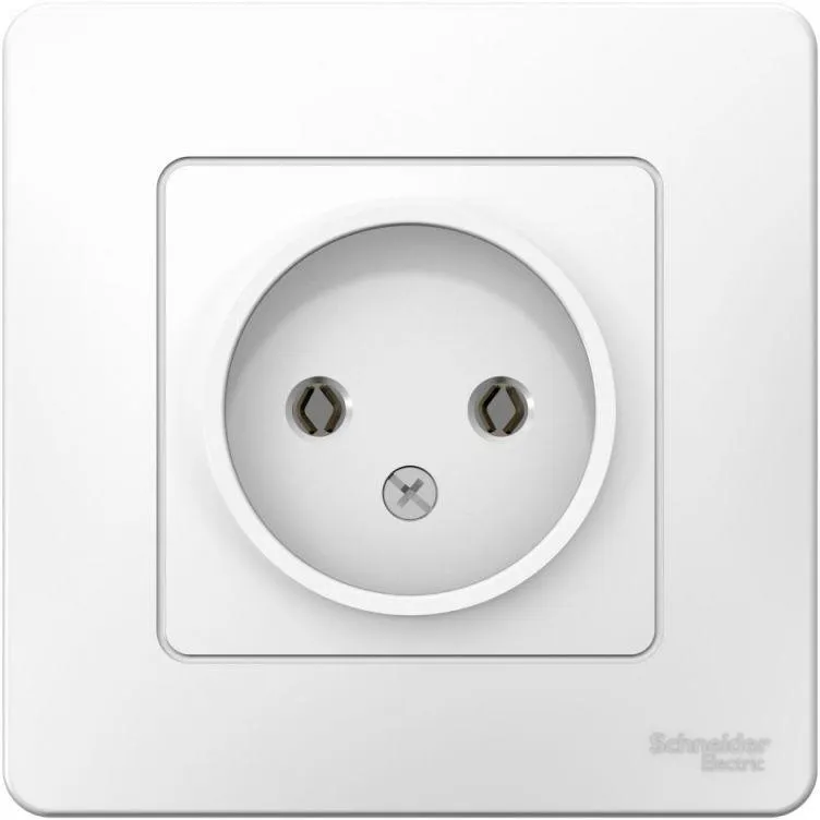 Розетка 1-м СП Blanca 16А IP20 250В без заземл. без защ. шторок бел. SE BLNRS000011 - Фото 3