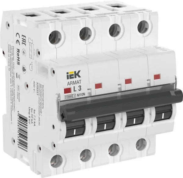 ARMAT Автоматический выключатель M10N 4P L 3А IEK AR-M10N-4-L003