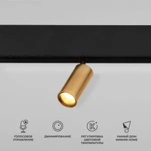 Slim Magnetic Умный трековый светильник 5W 2700-6500K Dim Cantors (латунь) 85071/01 Elektrostandard a063531