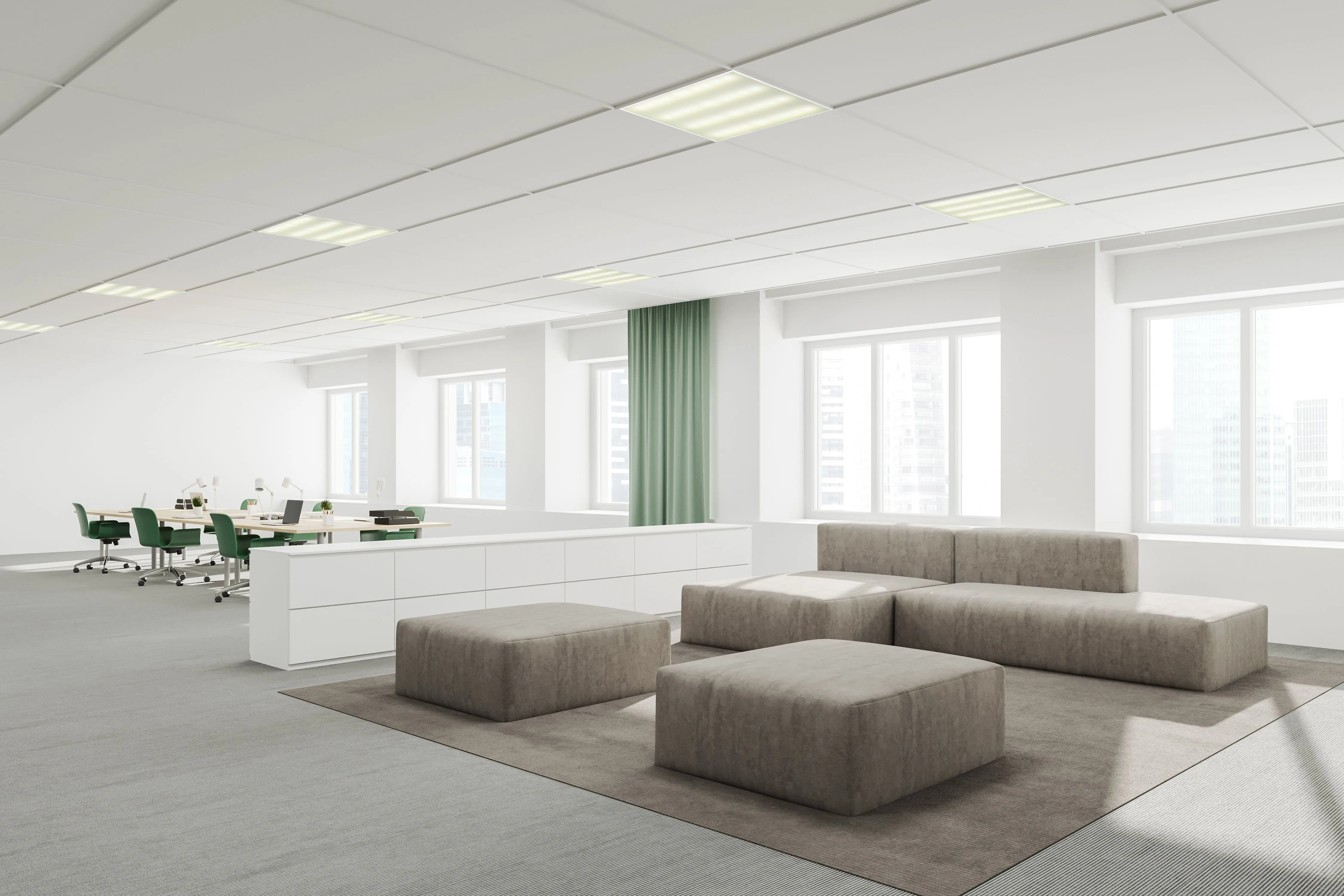 LIGHTING PRO Светильник светодиодный ДВО 1001A 45Вт 3000К IP40 595х595мм опал БАП 3ч IEK - Фото 3