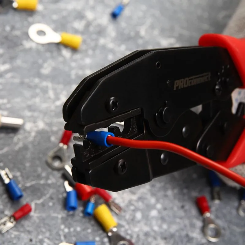 Кримпер HT-336N для обжима изолированных и неизолированных гильз 1,5-10,0мм² PROconnect - Фото 3