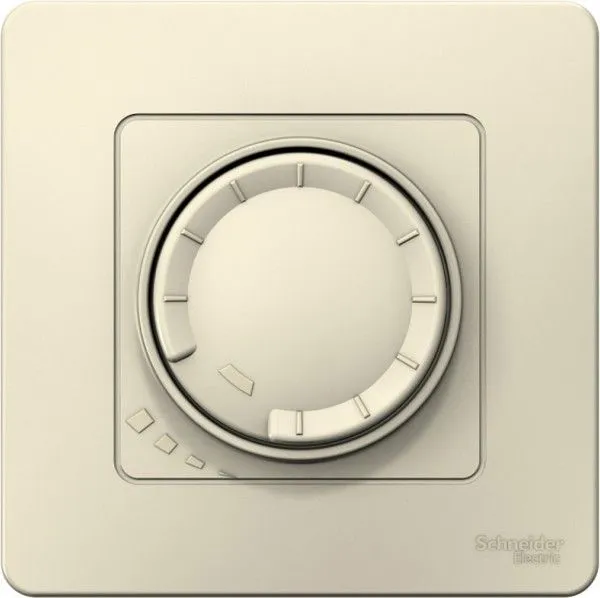Светорегулятор поворотно-нажимной универсальный СП Blanca 400Вт молоч. SE BLNSS040012 - Фото 3