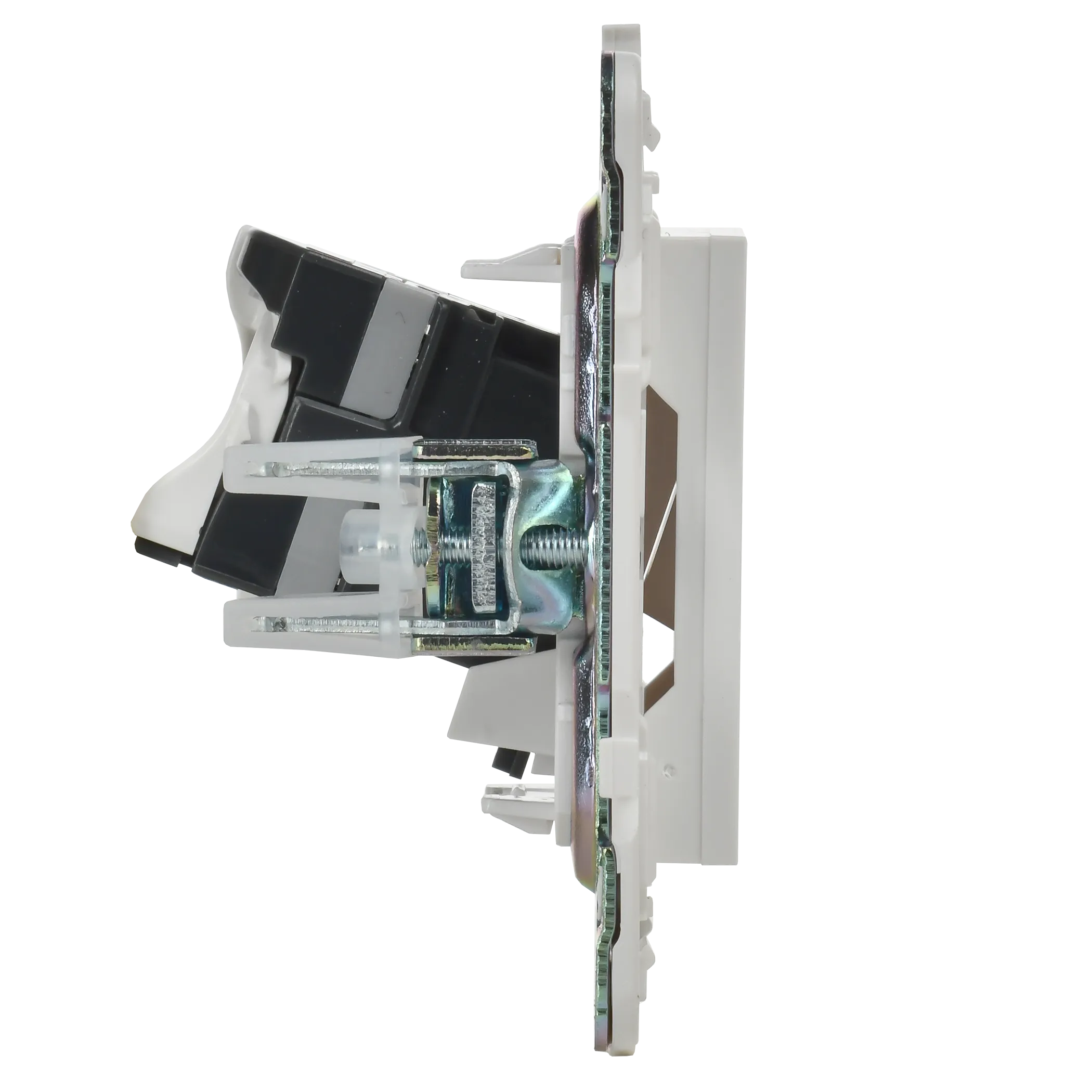 SKANDY Розетка двойная TV+RJ45 кат.5E SK-A14W арктический белый IEK - Фото 4