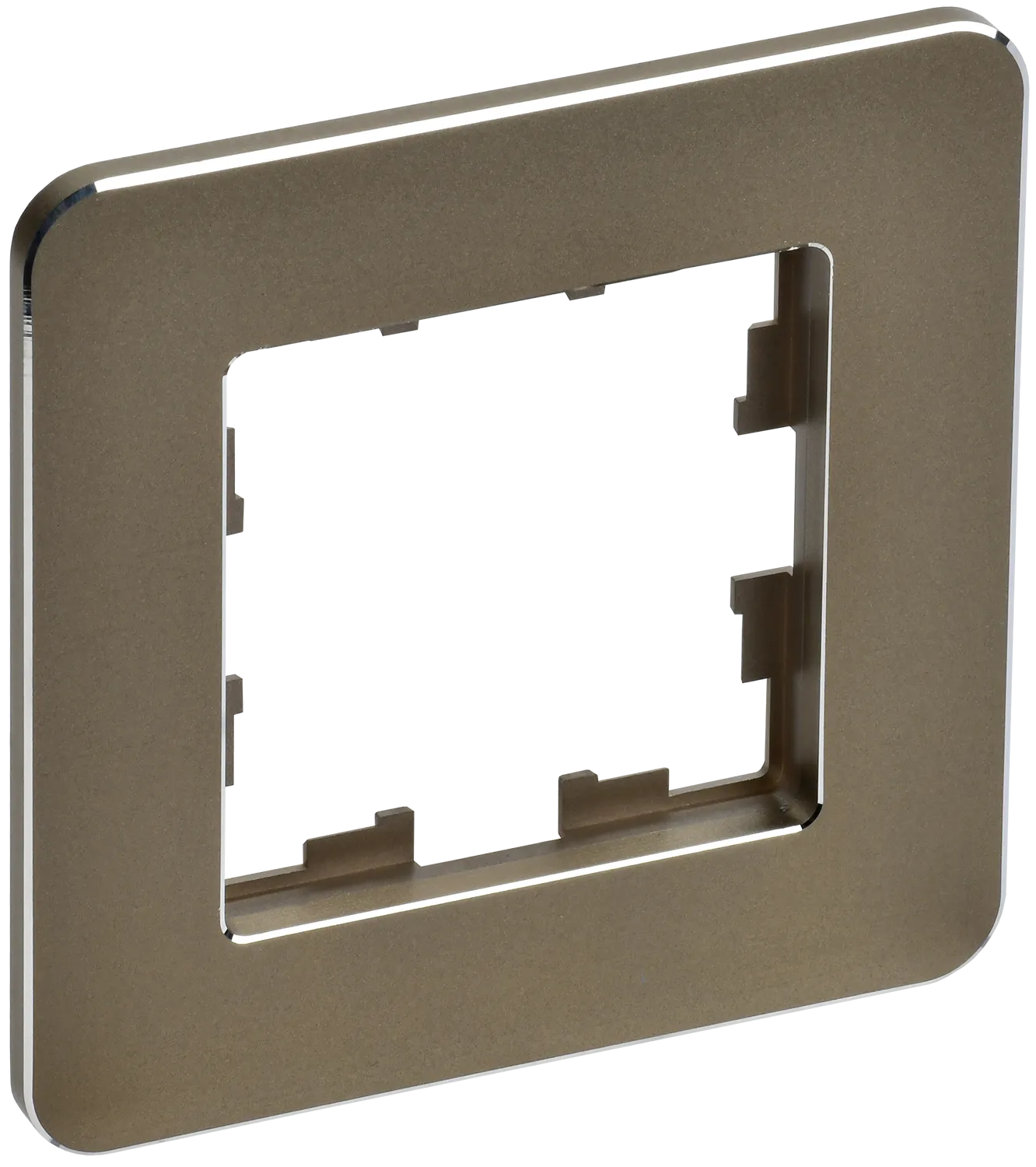 BRITE Рамка 1-местная РУ-1-1-Бр металл латунь RE IEK