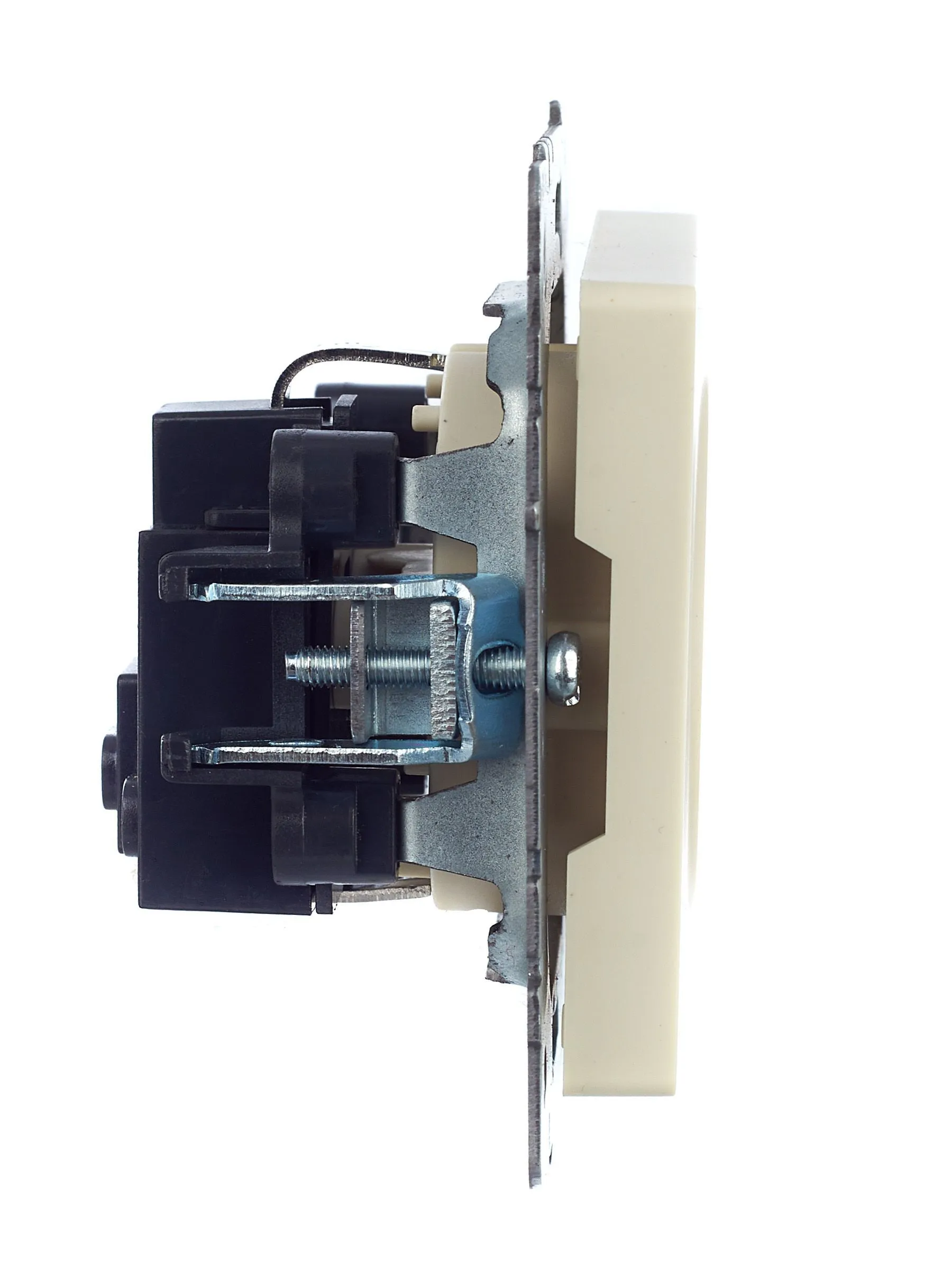 BRITE Розетка 1-местная с заземлением без защитных шторок 16А РС11-1-0-БрКр бежевый IEK - Фото 8