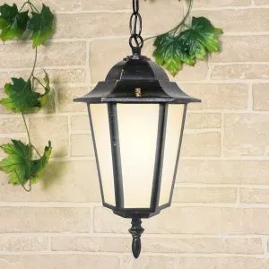 Светильник уличный подвесной IP44 GL 1004H черное золото Elektrostandard a035742