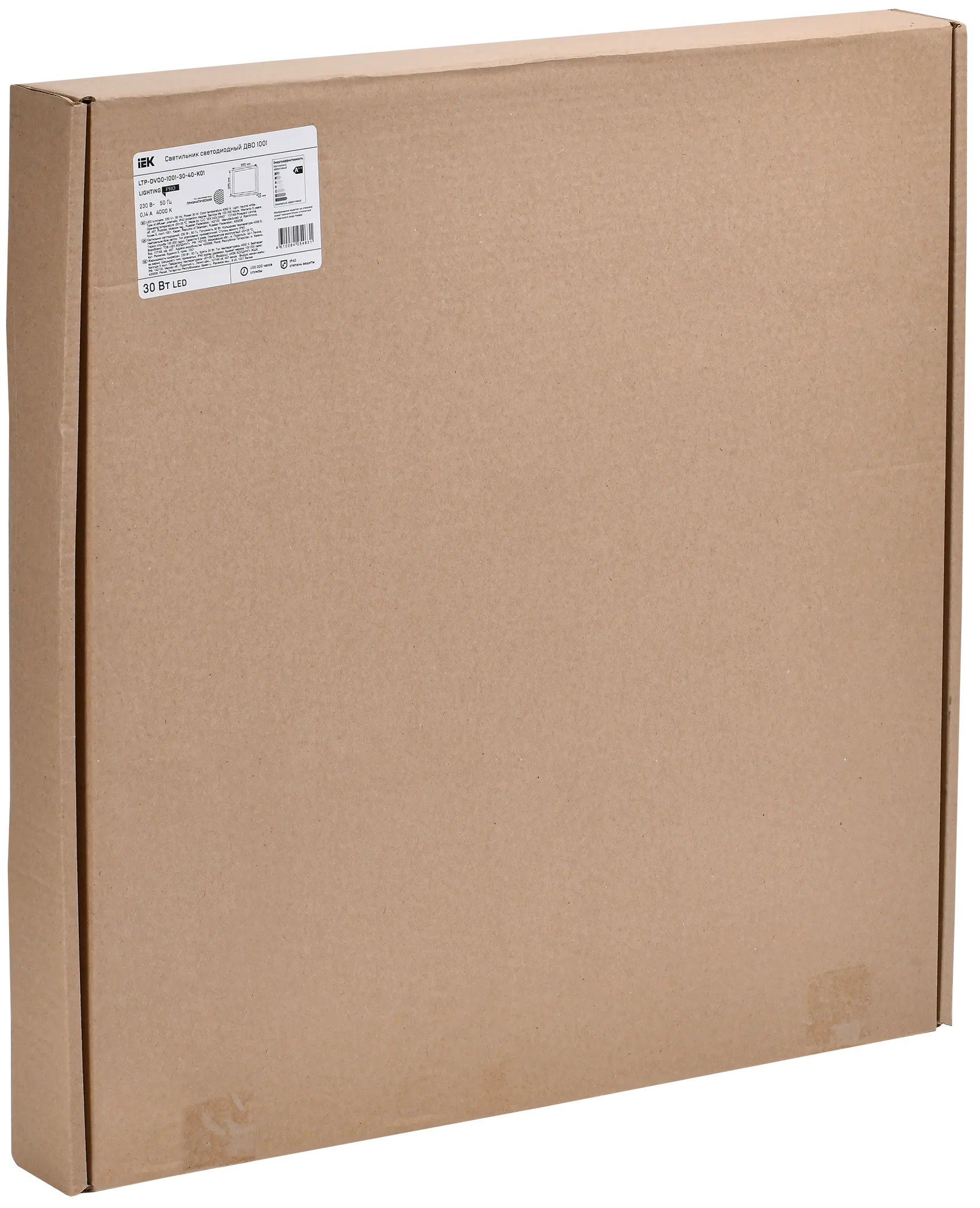 LIGHTING PRO Светильник светодиодный ДВО 1001 30Вт 4000К IP40 595х595мм призма IEK - Фото 2