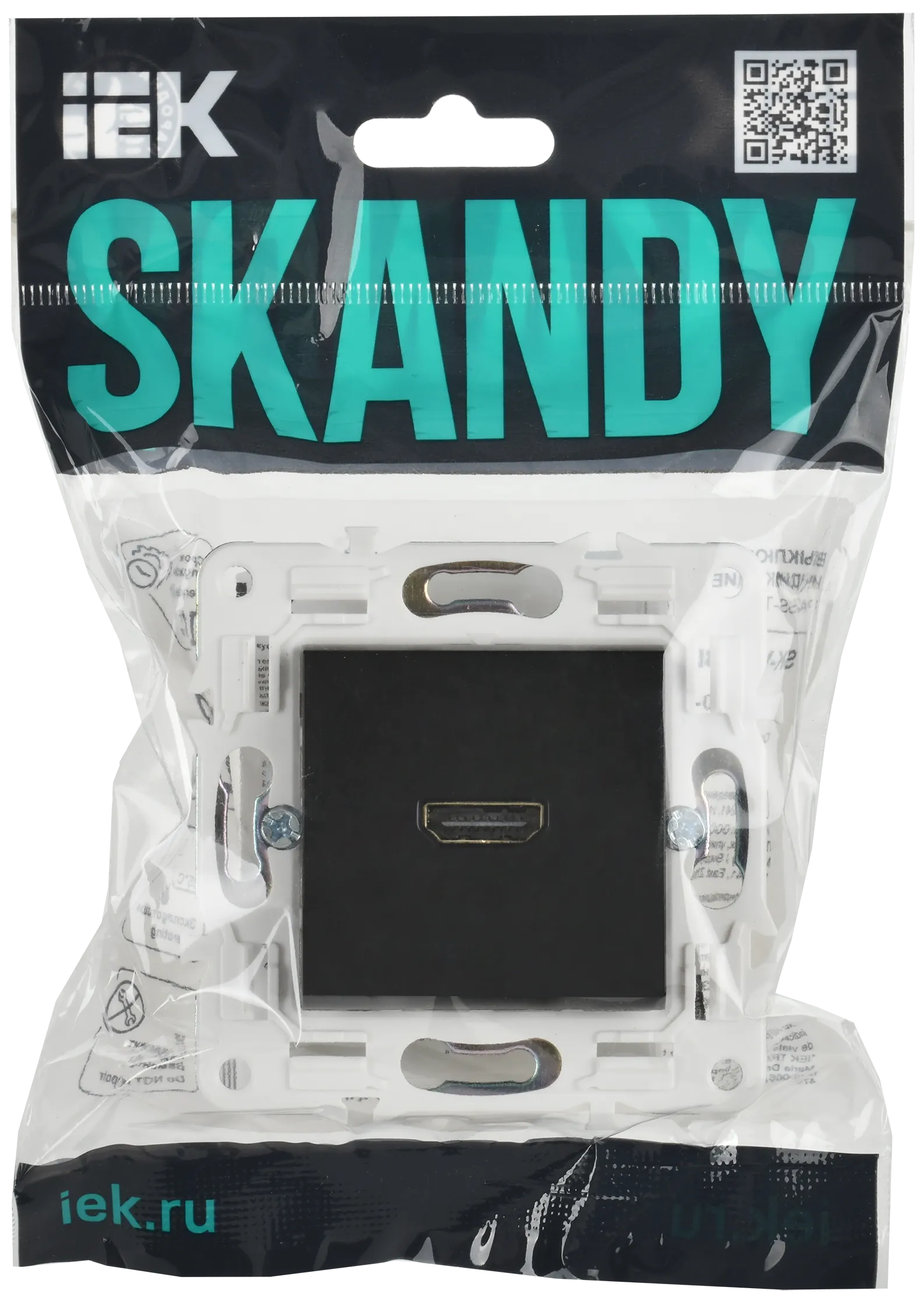 SKANDY Розетка HDMI SK-H01Bl черный IEK - Фото 2
