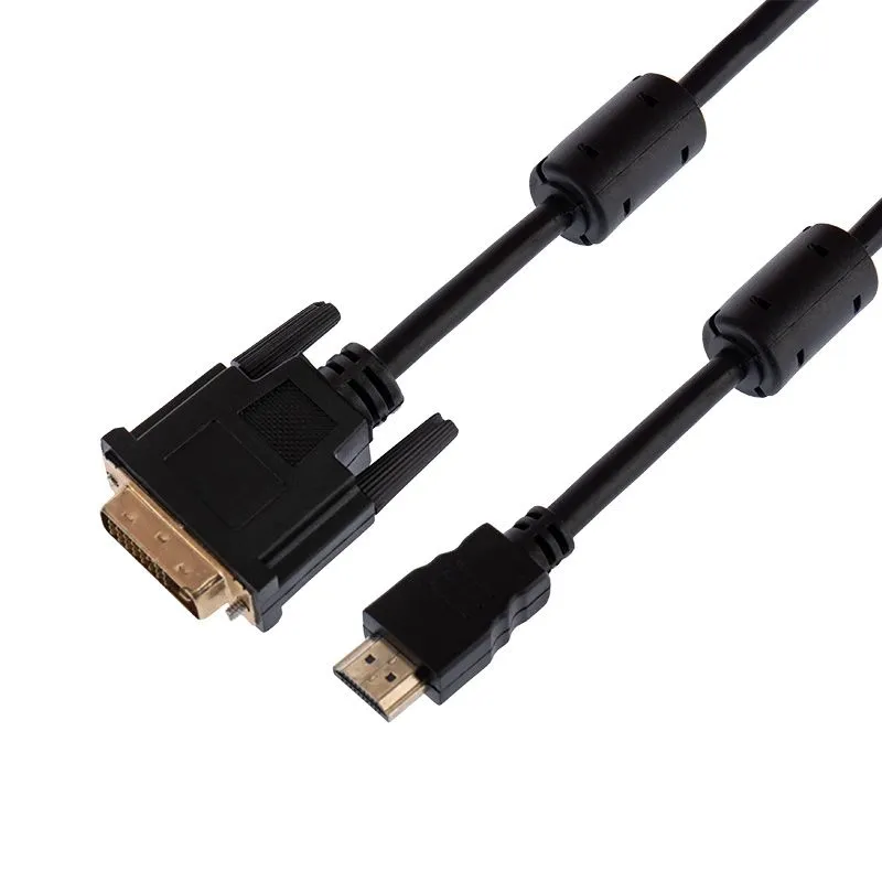 Шнур HDMI - DVI-D, 1,5м, Gold, с фильтрами REXANT 17-6303