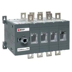 Рубильник 315A 4P реверсивный без рукоятки управления TwinBlock EKF 