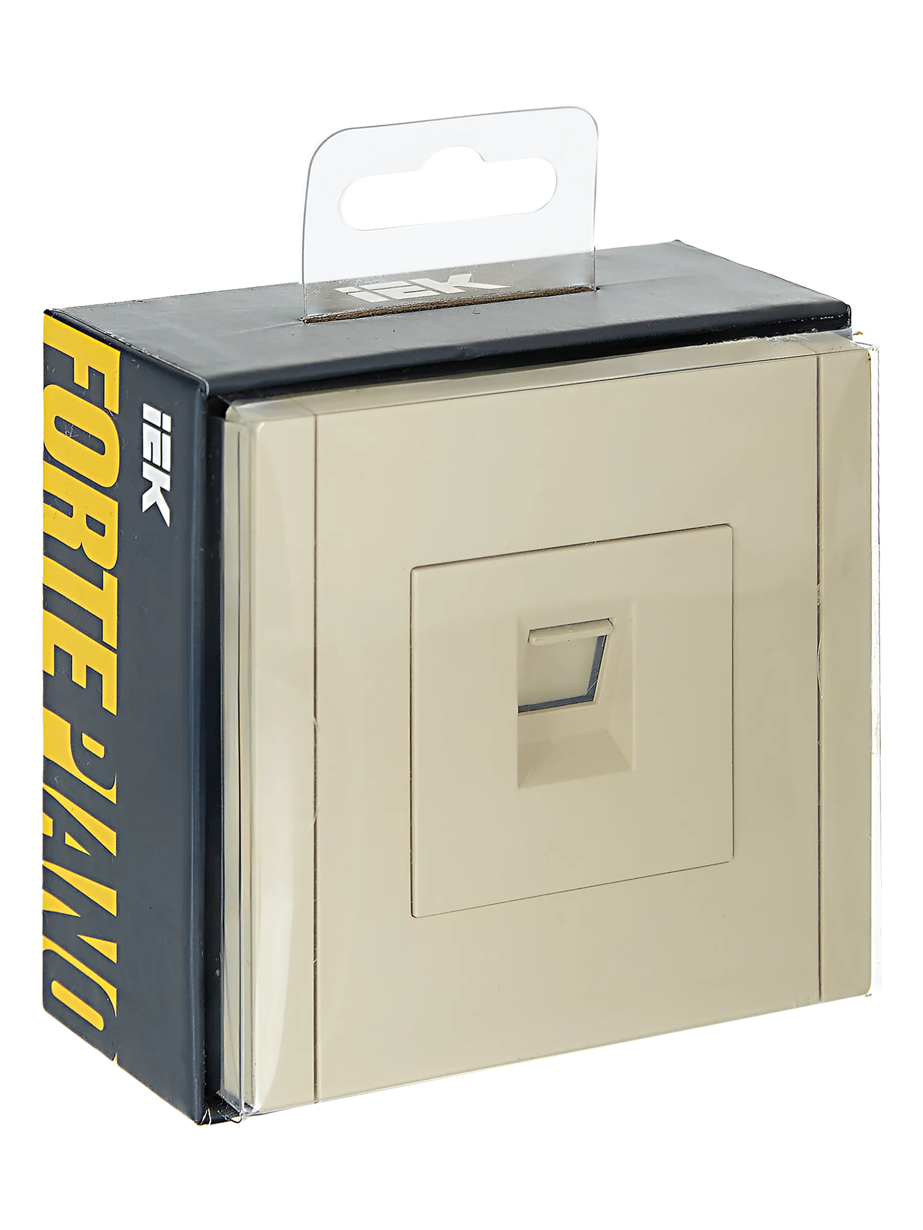 FORTE&PIANO Розетка компьютерная RJ45 кат.5E FP432 ваниль IEK - Фото 2