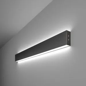 Светильник светодиодный линейный накладной двусторонний 78см 30Вт 6500К черная шагрень 101-100-40-78 a042928