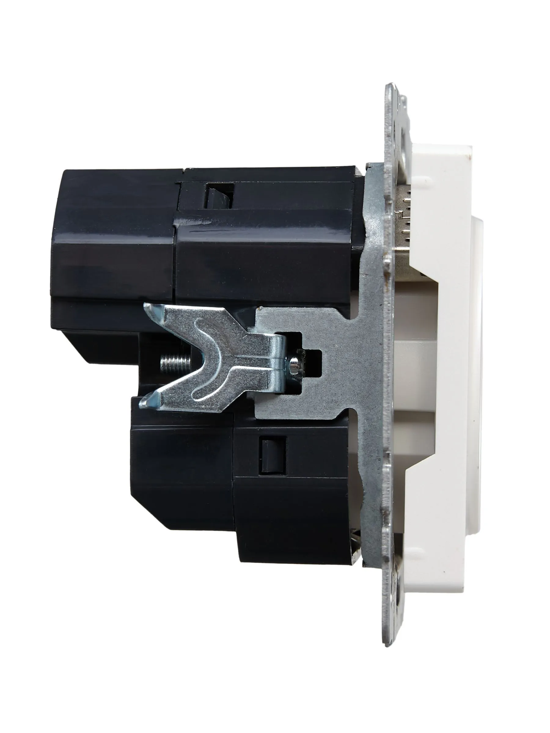 BRITE Розетка 1-местная с заземлением с защитными шторками 16А с USB A+A 5В 2,1А РЮш10-1-БрЖ жемчуг IEK - Фото 7