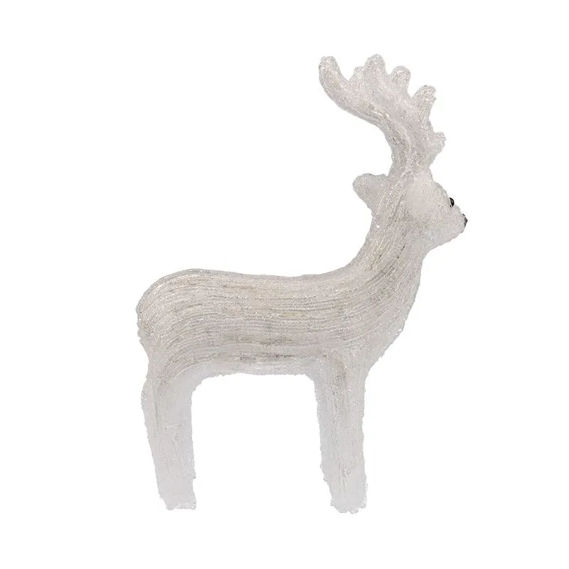 Акриловая светодиодная фигура Северный олень 45 см, 100 светодиодов, IP65, понижающий трансформатор в комплекте NEON-NIGHT - Фото 4