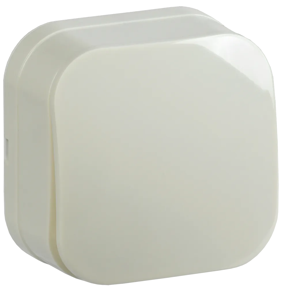 GLORY Выключатель 1-клавишный для открытой установки ВС20-1-0-ХК кремовый IEK EVH10-K33-10