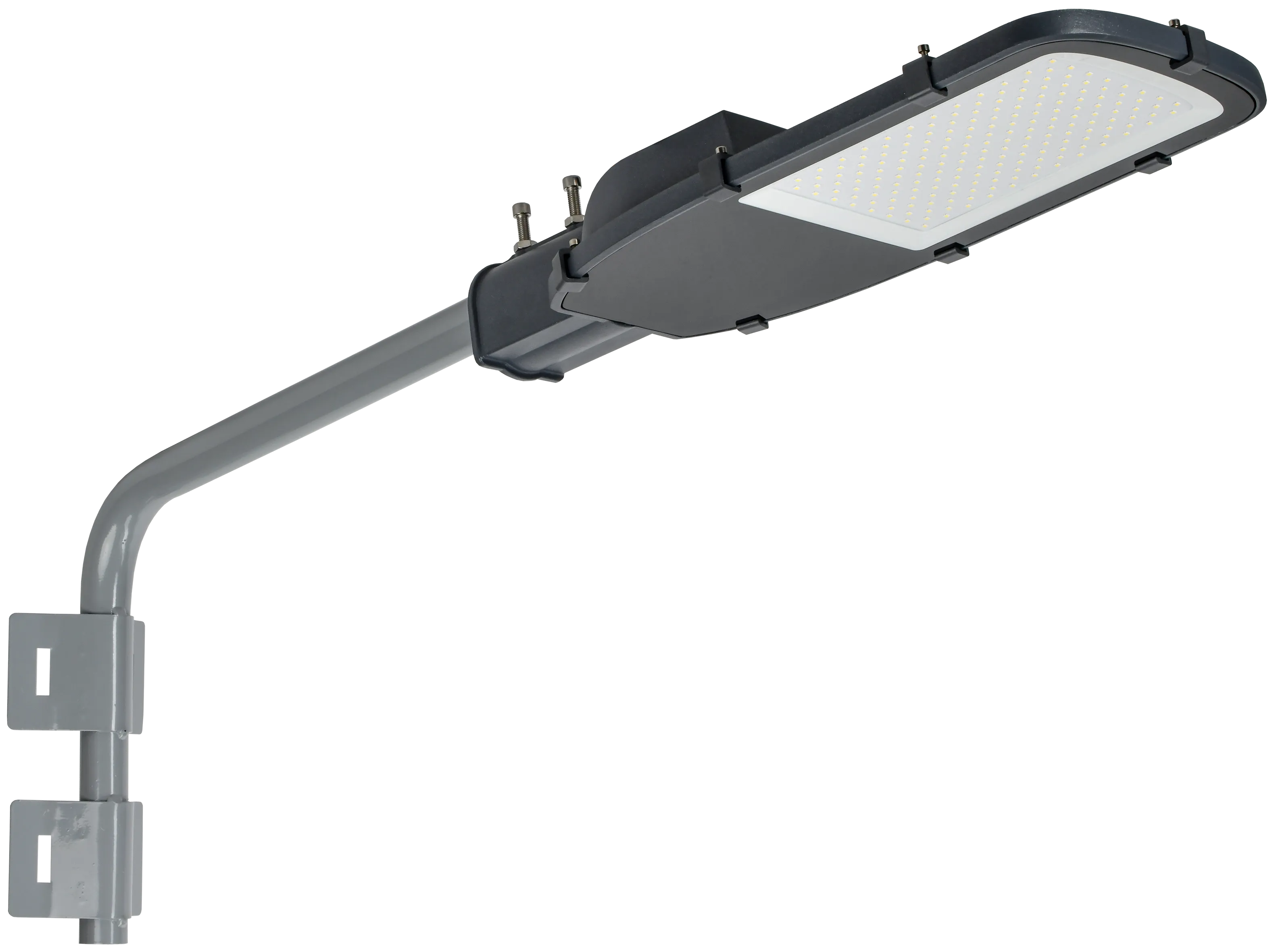 LIGHTING Кронштейн КР-2 D=60мм L=500мм под монтажную ленту 2 хомута серый IEK - Фото 2