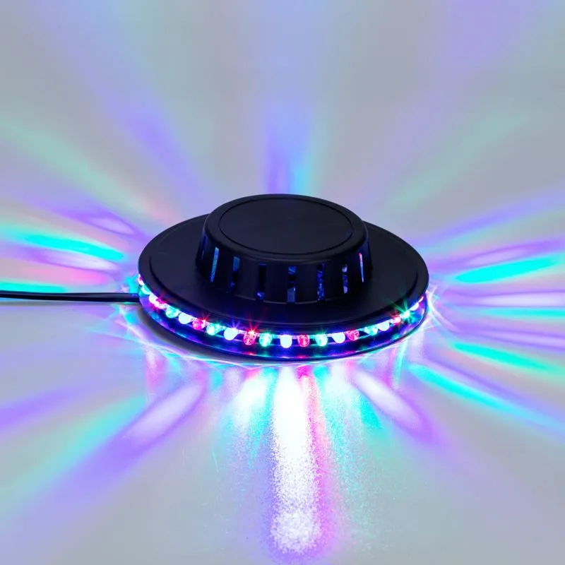 Диско-лампа Летающая тарелка 48 LED, черный корпус, 230В NEON-NIGHT 601-260