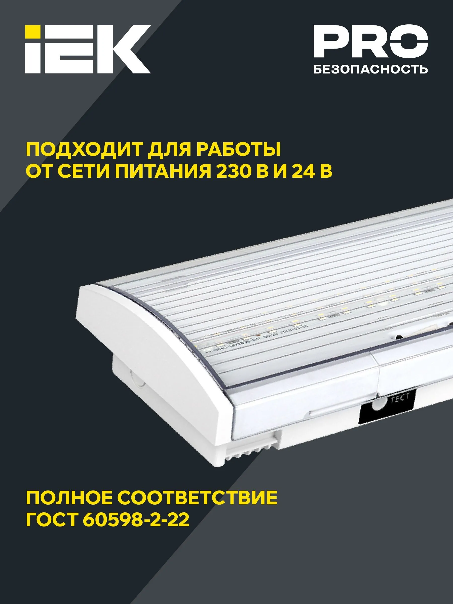 LIGHTING Светильник аварийный ДПА 5043-3 постоянного действия 10-24/220В 3ч IP54 IEK - Фото 4