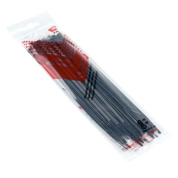 Хомут P6.6 стандартный (ч), 4.8x200 (50шт) FlexLock