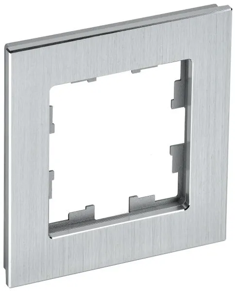 BRITE Рамка 1 -местная РУ-1-1-БрА металл алюминий IEK BR-M12-M-K47