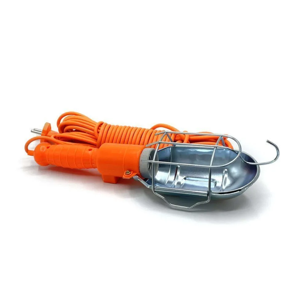 Светильник СПГ-01 переносной гаражный Е27, 60Вт, 220В, ПВС 2х0,75, 10м. DEKRON - Фото 2