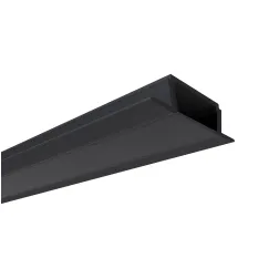 Профиль алюминиевый  встраиваемый, черный, 22х6мм, 2м, шир. ленты до 10мм 08-02-Ч