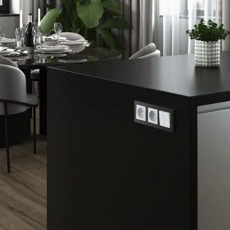 Рамка на 3 поста Hammer (черный) Werkel - Фото 2