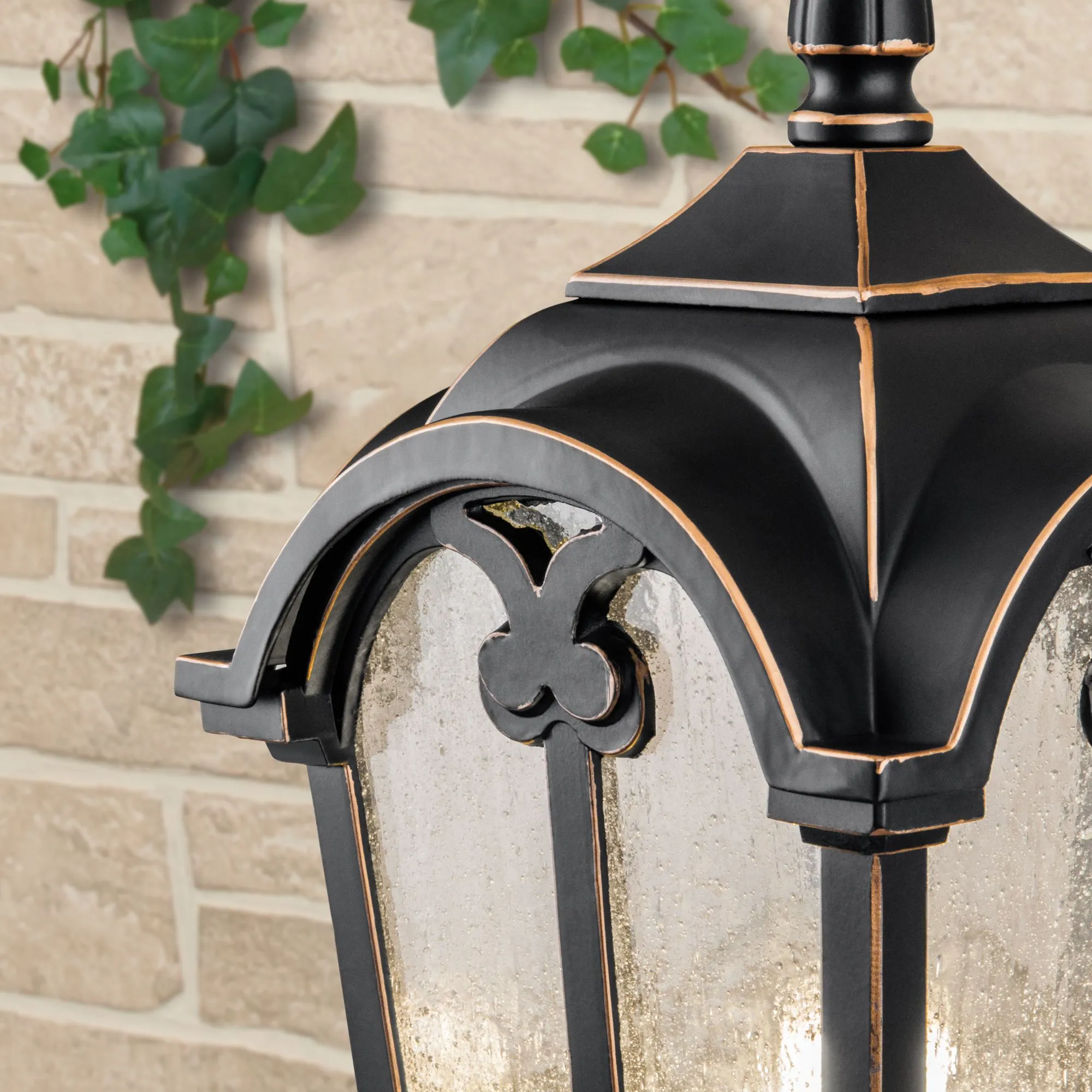Светильник уличный настенный Mira U черное золото Elektrostandard - Фото 4