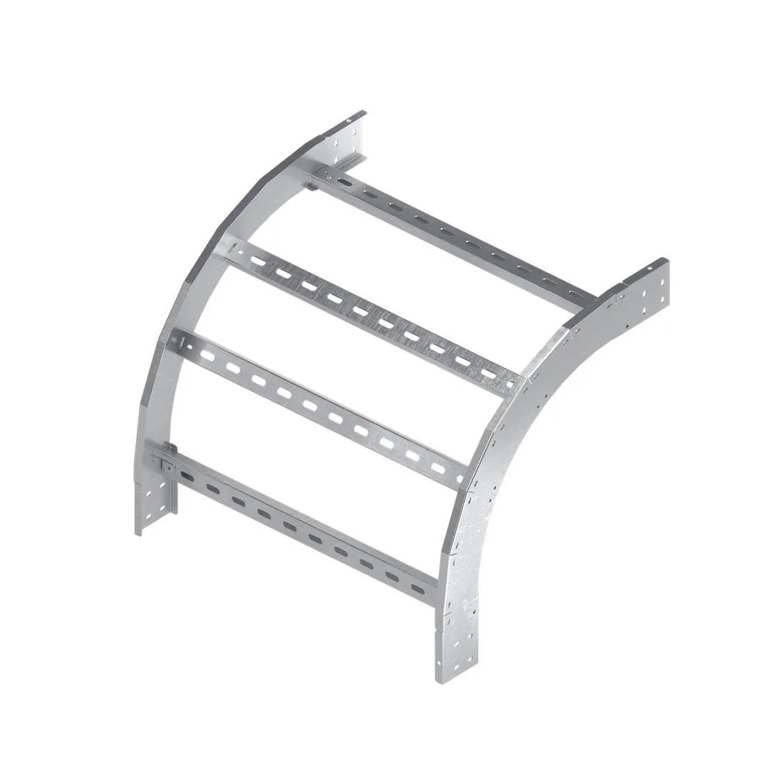 Угол для лотка вертикальный внешний 90град. 600х100 R600 в компл. с крепежн. элемент. гор. оцинк. DK LO1660KHDZ