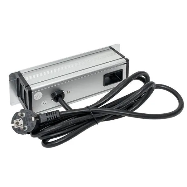 Встраиваемый настольный розеточный блок, 8 модулей, C-Line - Фото 3