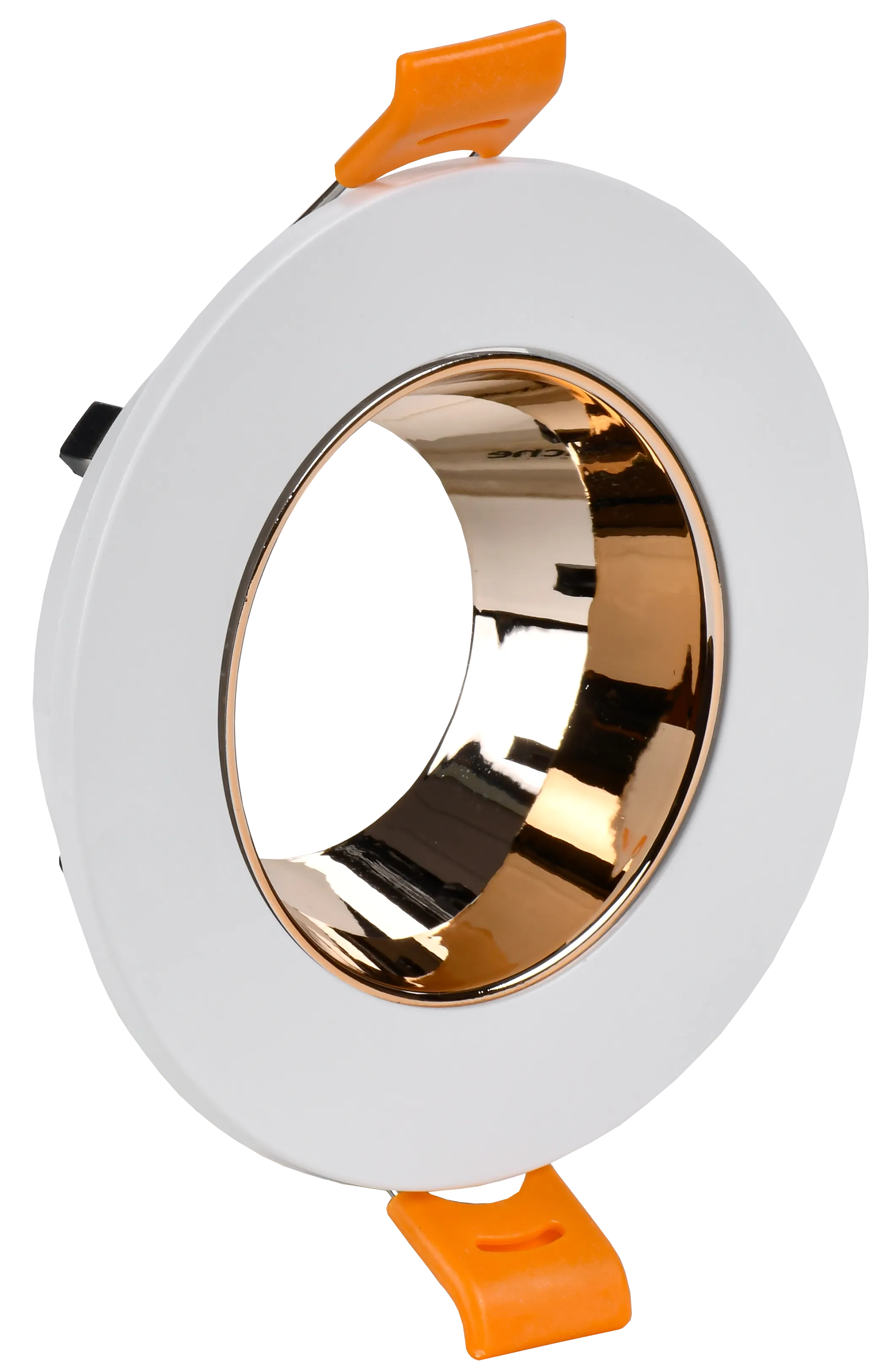 LIGHTING Светильник 4106 встраиваемый поворотный под лампу GU10 белый/золото пластик IEK