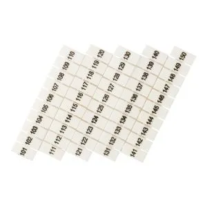 Маркеры для UT/ST/Push-in 2,5 с нумерацией 100-150 (100 шт.) EKF zb-st-2.5-100-150