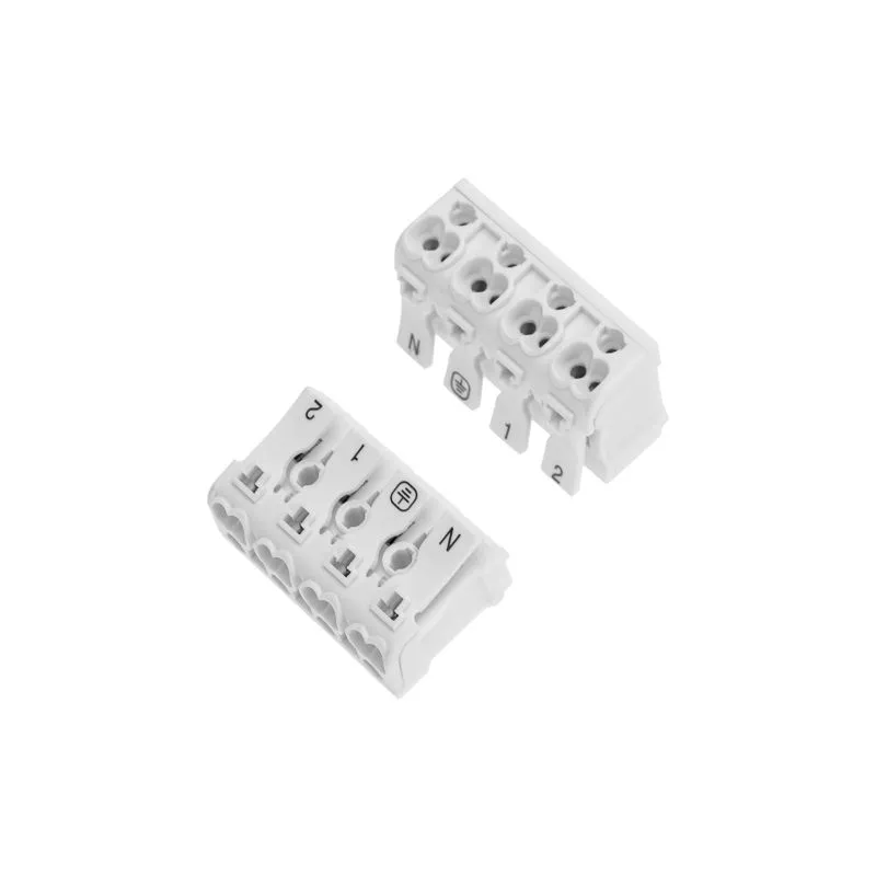 Клемма пружинная соединительная КСП 4-полюсная (50 шт./уп.) REXANT 