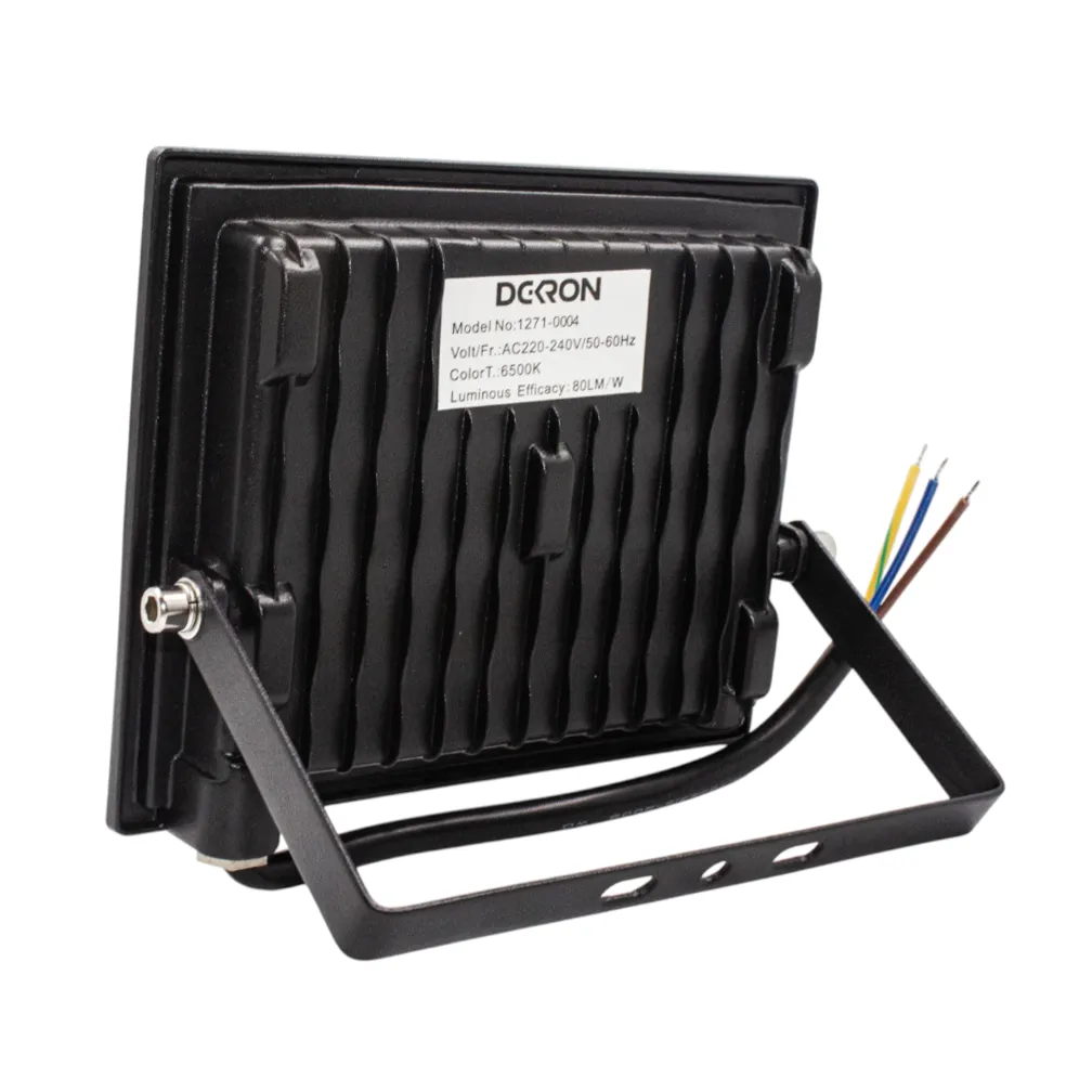 Прожектор светодиодный 50Вт, 4000лм, 6500K, черный, IP65 DEKRON - Фото 3