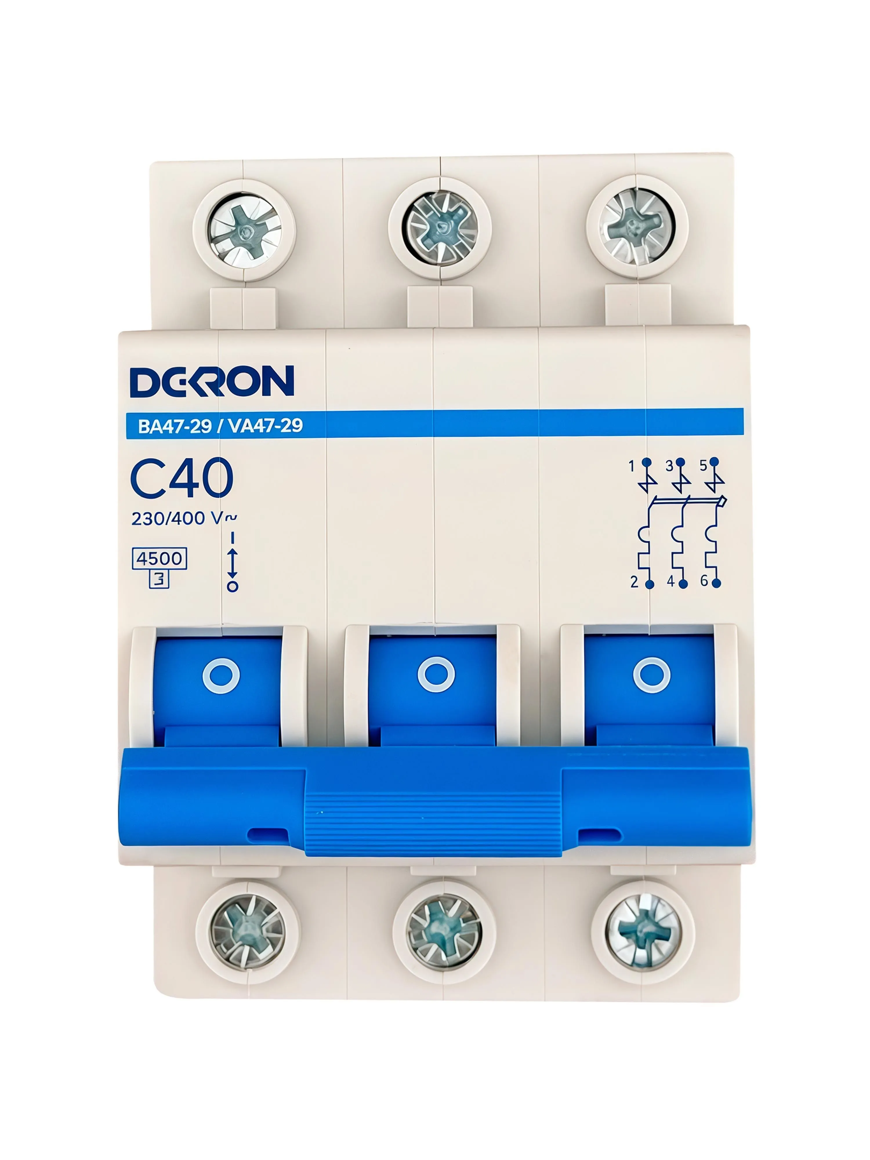 Автоматический выключатель ВА47-29 3P С40A 4,5кА