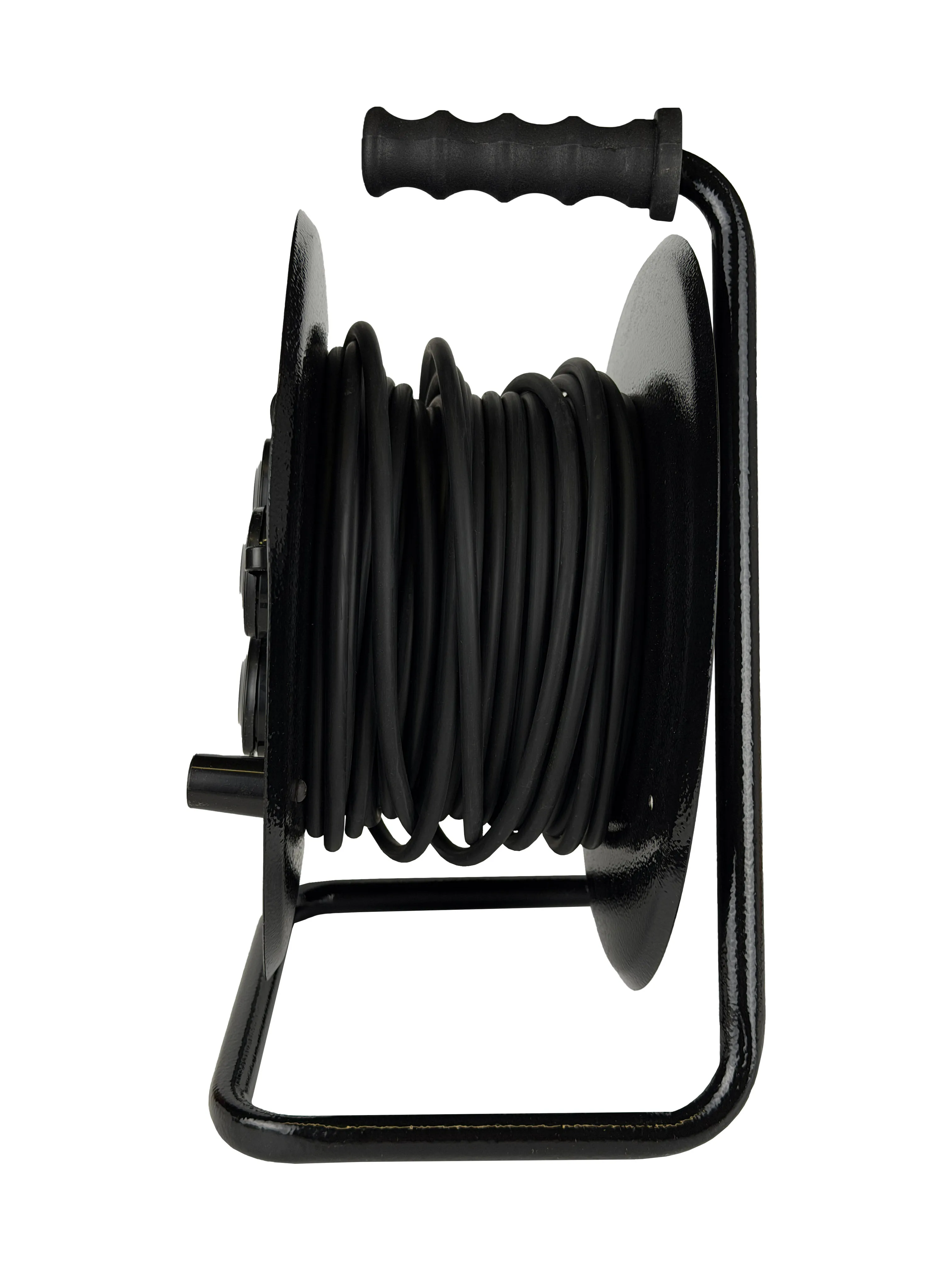 Удлинитель силовой КГ 3х2,5 30м, на катушке (металл), 4 гнезда с заземлением и крышками, 16А, IP44 DEKRON - Фото 4