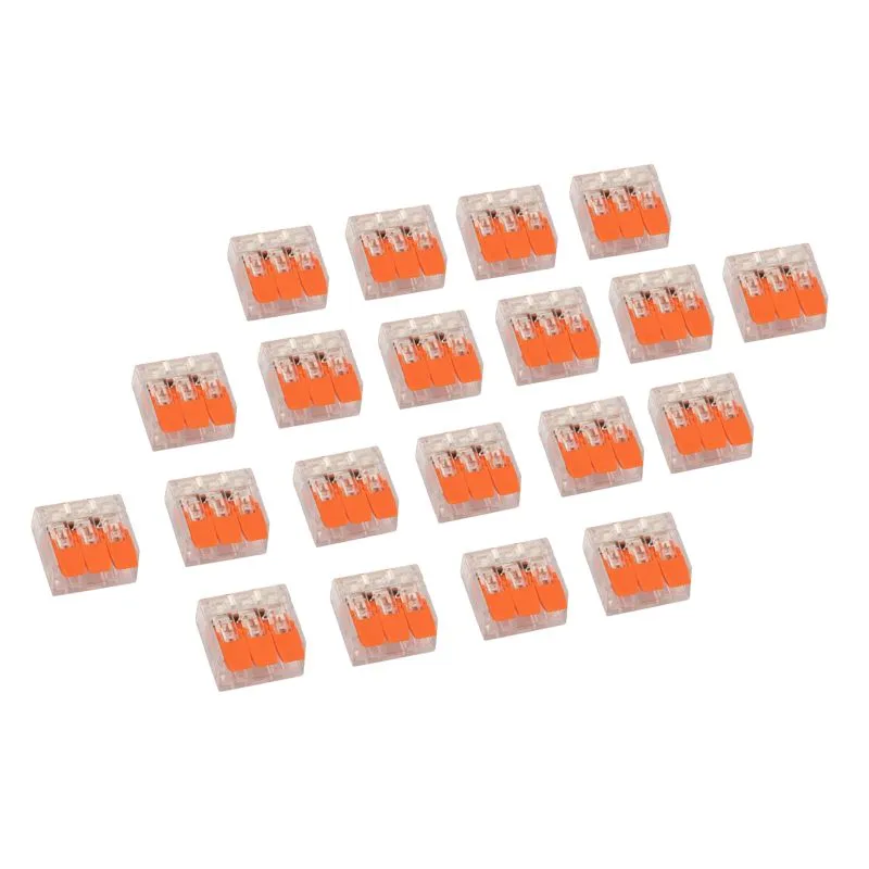 Универсальная компактная клемма СМК 221-413, 3-проводная до 4,0 мм² (20 шт./уп.) REXANT - Фото 5