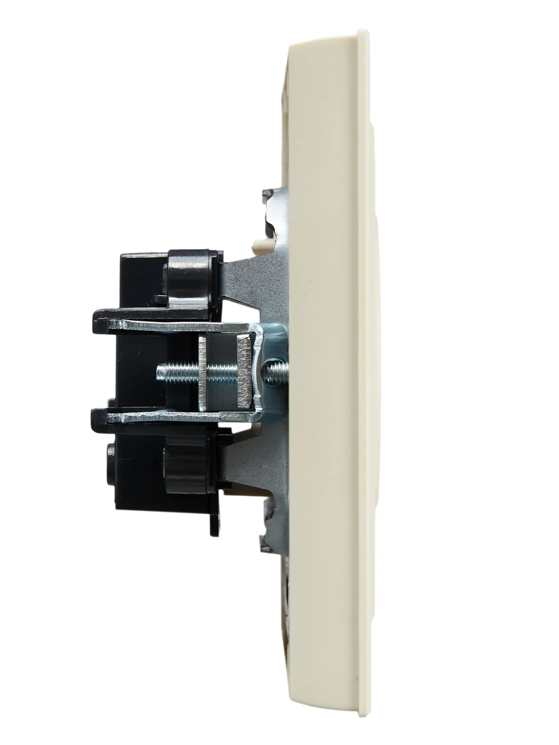 BRITE Розетка 1-местная без заземления без защитных шторок 10А в сборе РСР10-1-0-БрКр бежевый IEK - Фото 5