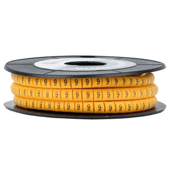 Маркер кабельный 1,5 мм2 "9" (1000 шт.) (ЕС-0) EKF - Фото 3