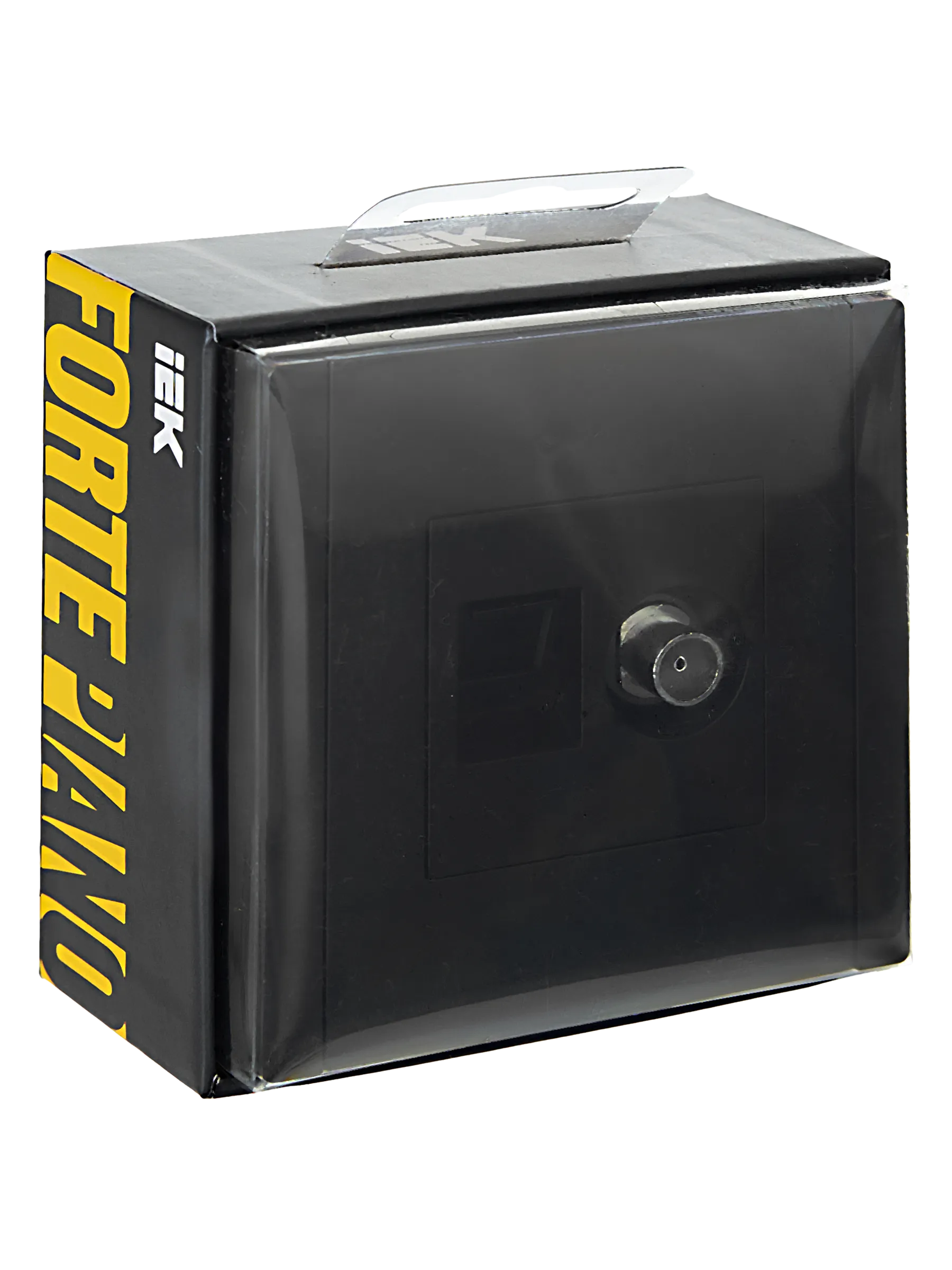 FORTE&PIANO Розетка двойная TV+RJ45 кат.5E FP136 черный IEK - Фото 2