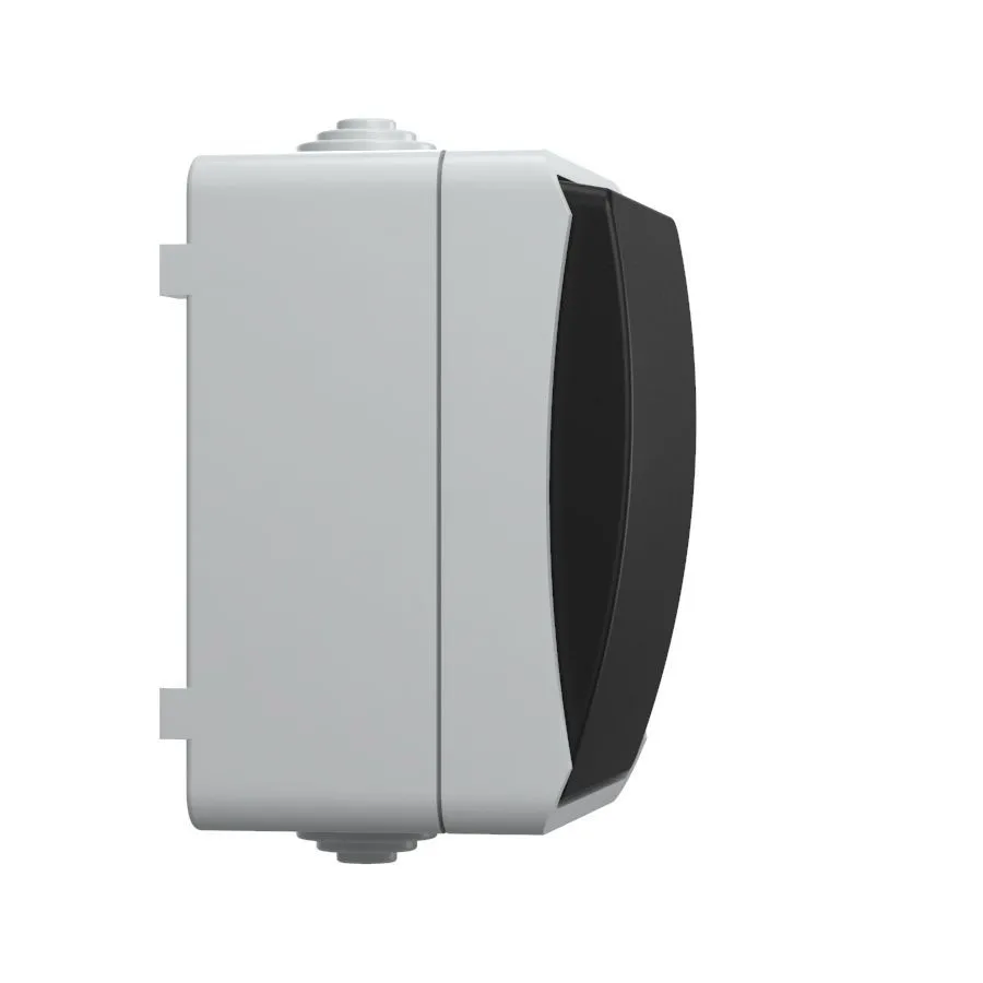 FORS Выключатель 1-клавишный проходной для открытой установки 10А IP54 ВС20-1-0-ФСр серый IEK - Фото 4