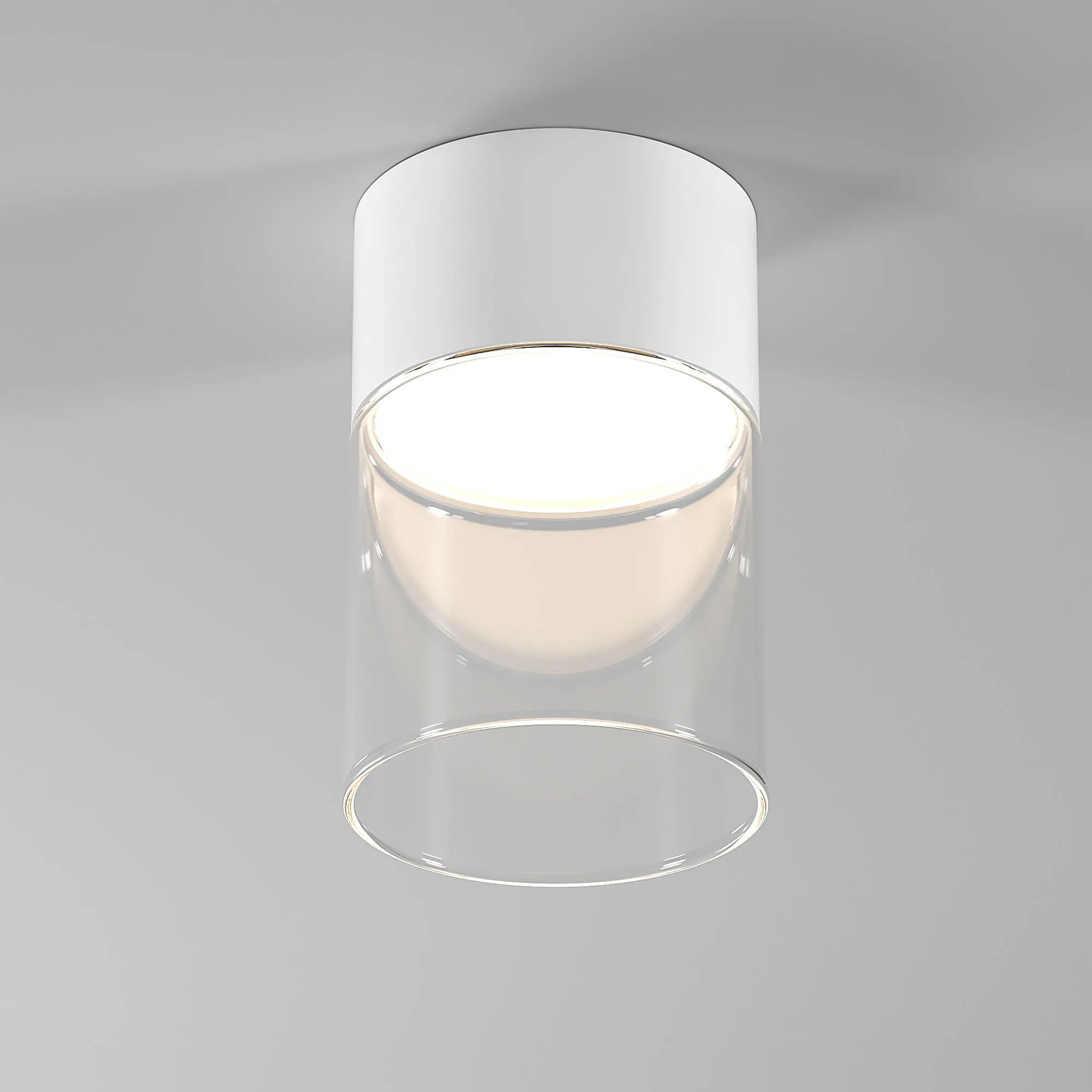 Светильник потолочный светодиодный 10W 4000К белый/прозрачный 25047/LED Elektrostandard - Фото 2