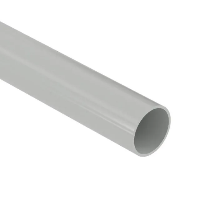 Труба жесткая ПВХ 3-х метровая атмосферостойкая d16мм (150 м/уп) СЕРАЯ