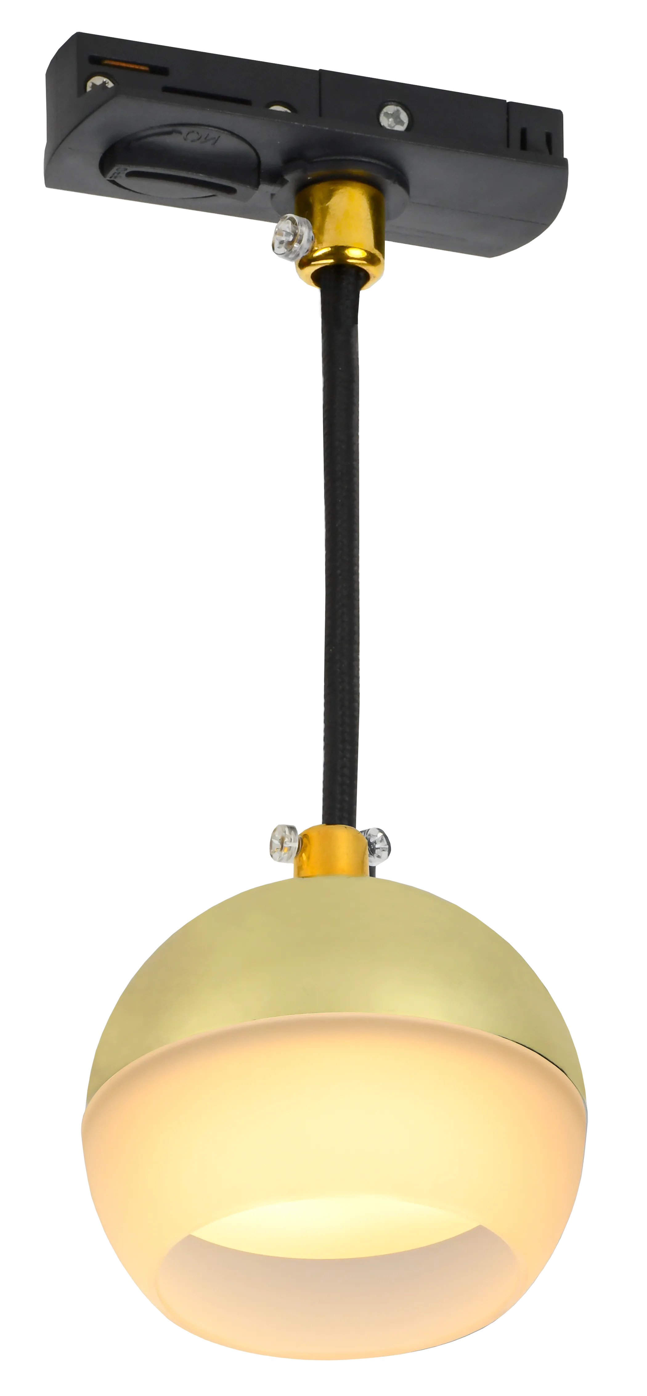 LIGHTING Светильник 4119 декоративный трековый подвесной под лампу GX53 золото IEK - Фото 3